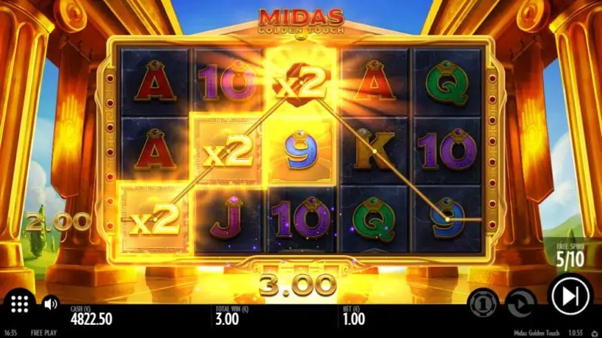 Midas Golden Touch slot screenshot 2