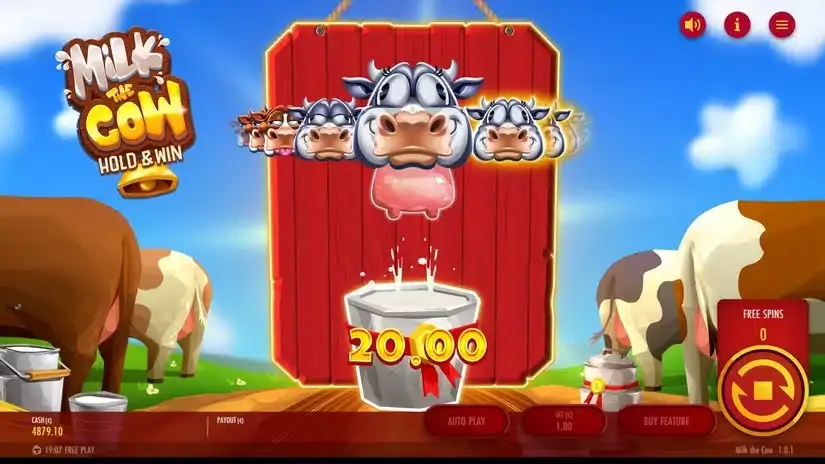 Milk The Cow slot screenshot 