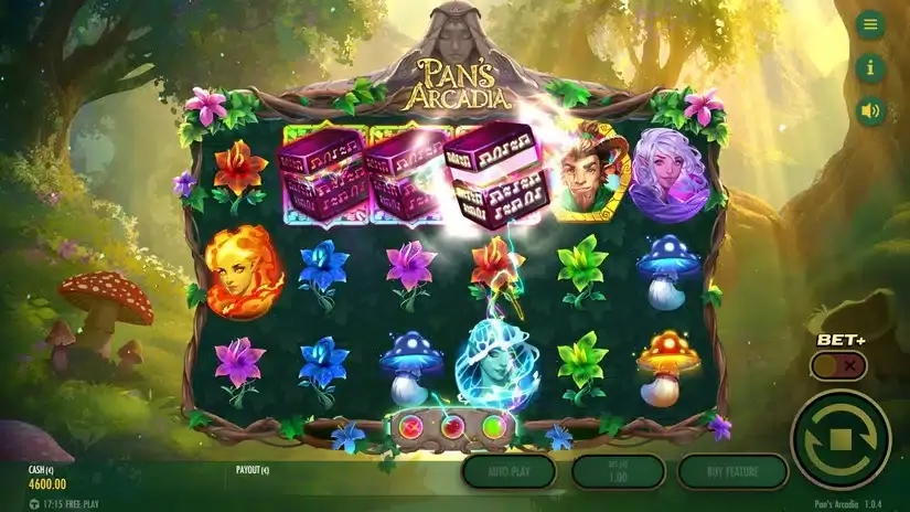 Pan’s Arcadia slot screenshot 2