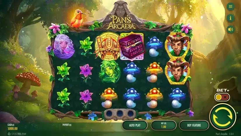 Pan’s Arcadia slot screenshot 1