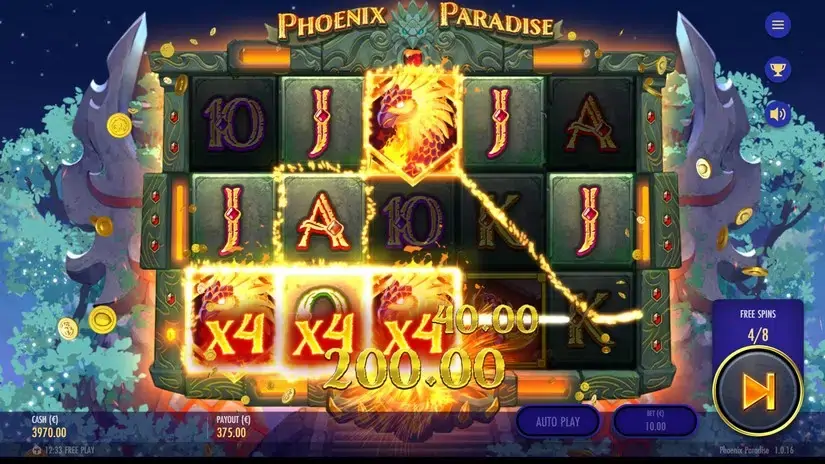 Phoenix Paradise slot screenshot 7