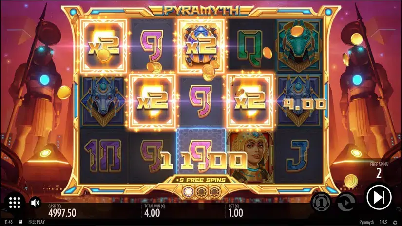 Pyramyth slot screenshot 5