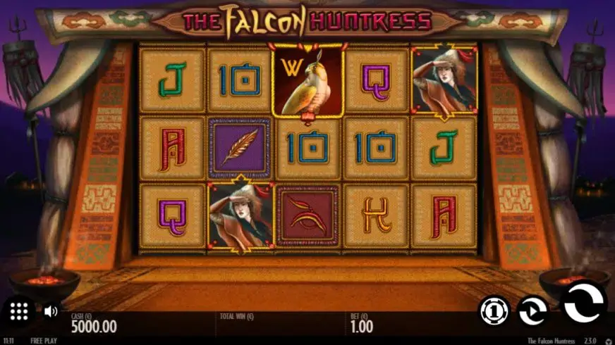 The Falcon Huntress slot screenshot 2