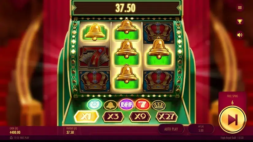 Triple Royal Gold slot screenshot 5