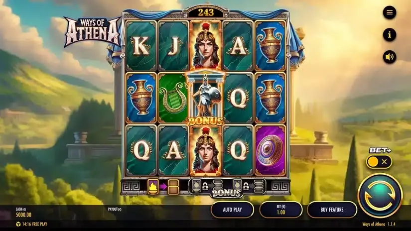 Ways of Athena slot screenshot 2