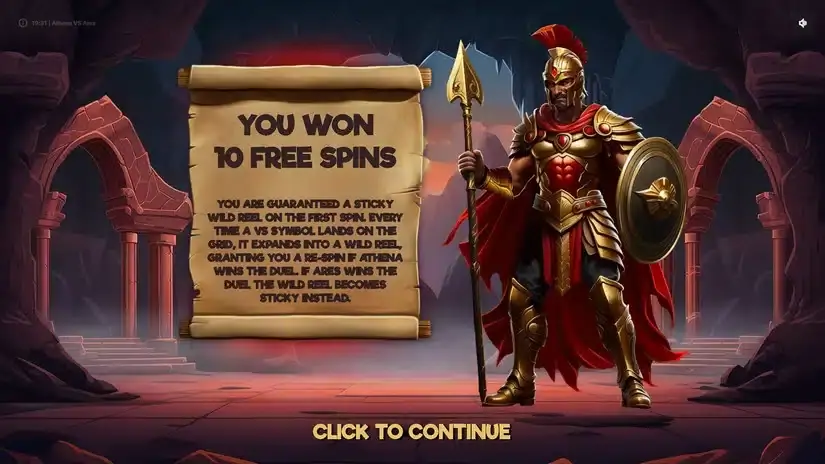 Athena VS Ares slot screenshot 3