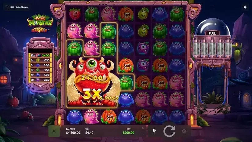 Juice Monster slot screenshot 4