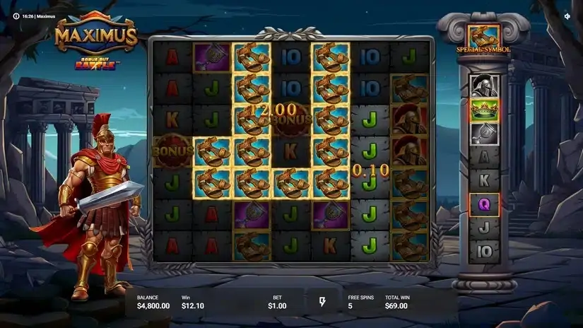 Maximus slot screenshot 5