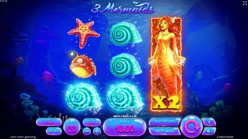 3 Mermaids slot screenshot 6