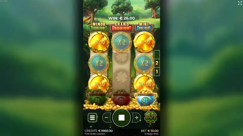 3 Ribbon Pots slot screenshot 