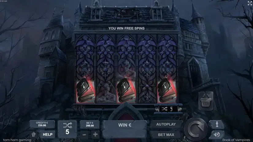 Book of Vampires slot screenshot 3