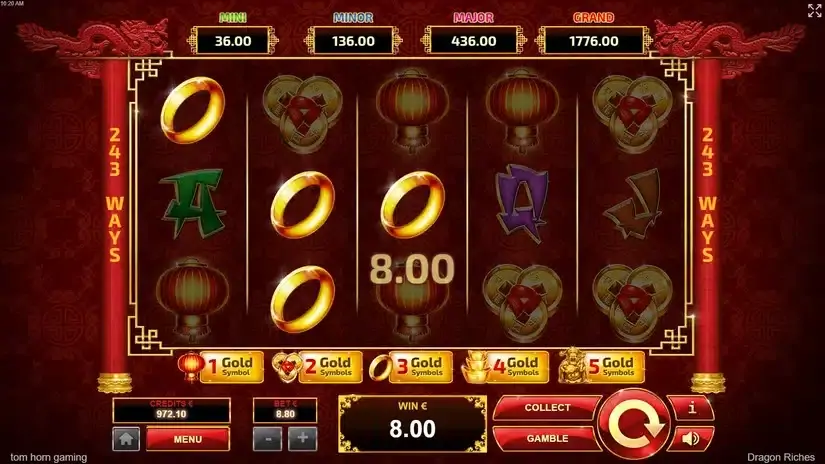 Dragon Riches slot screenshot 4
