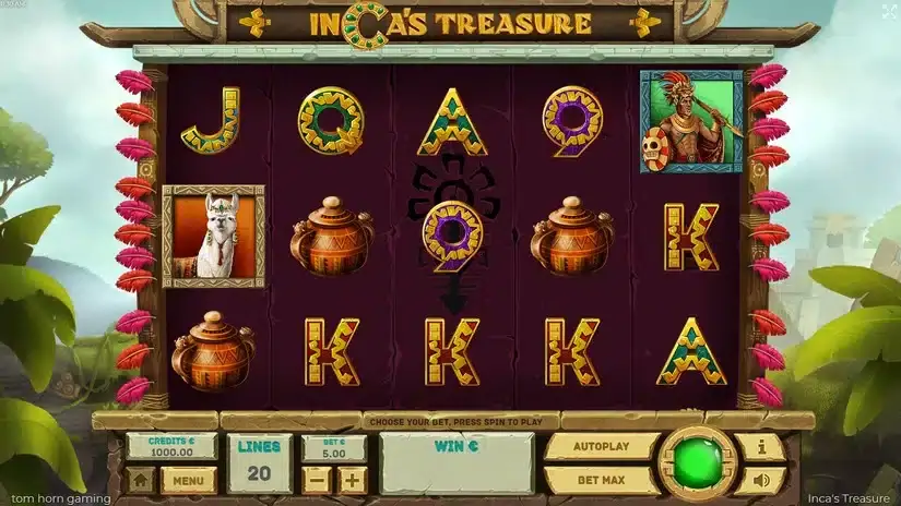 Incas Treasure slot screenshot 