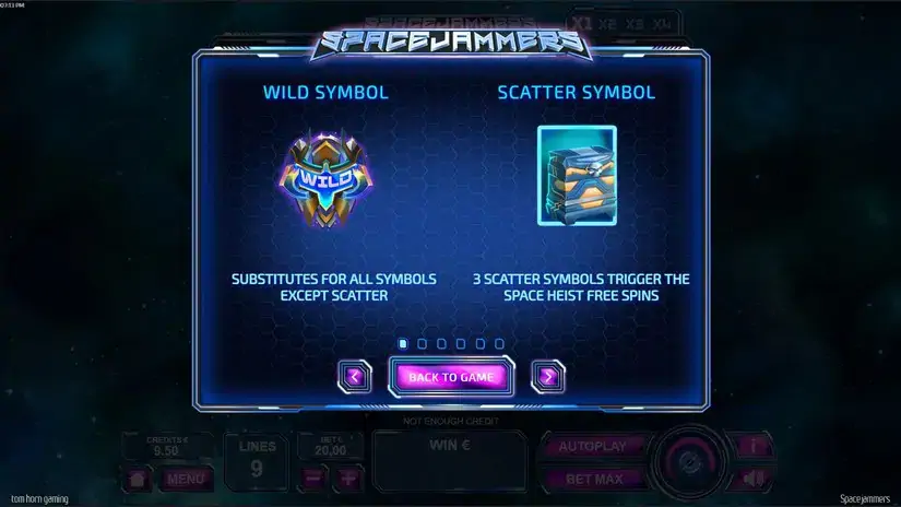 Space Jammers slot screenshot 