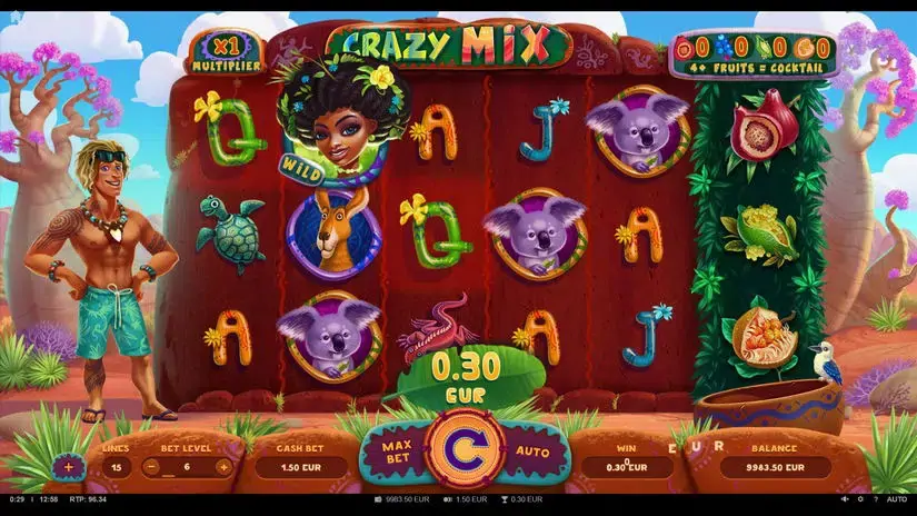 Crazy Mix slot screenshot 2