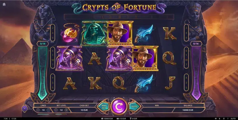 Crypts of Fortune slot screenshot 1