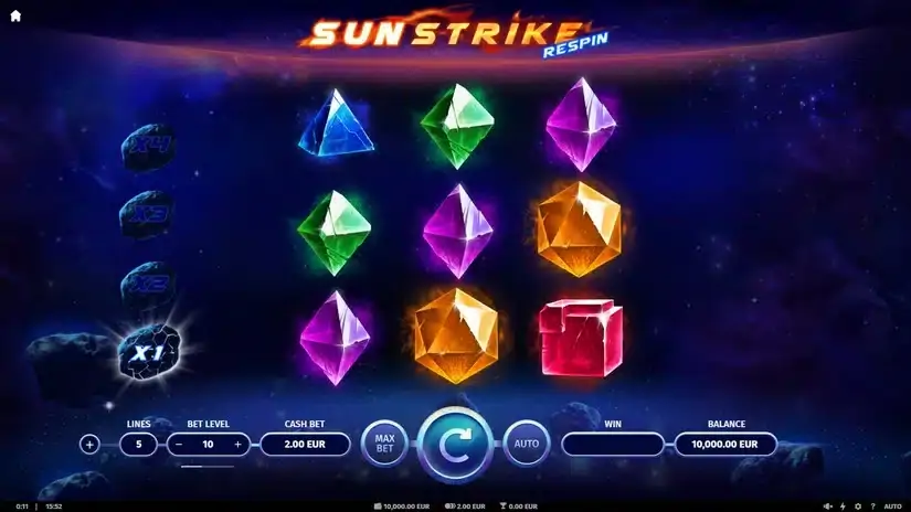 Sunstrike Respin slot screenshot 