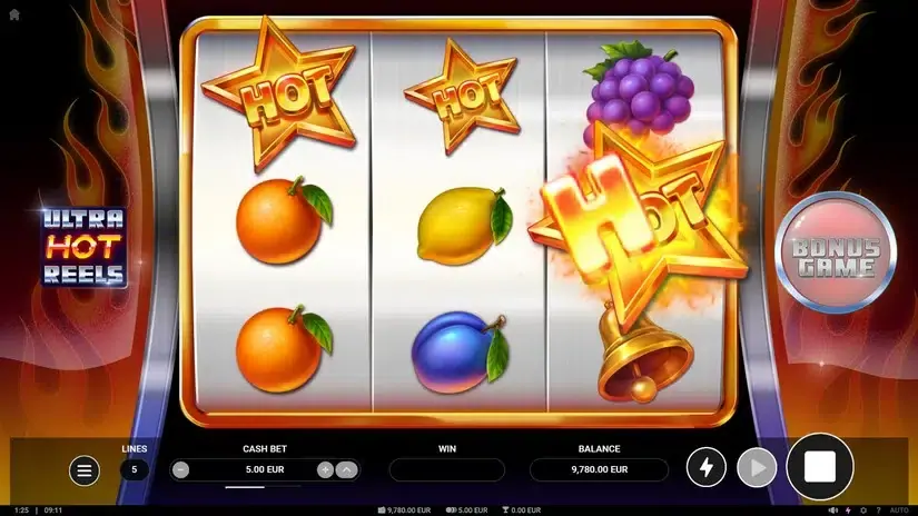 Ultra Hot Reels slot screenshot 4