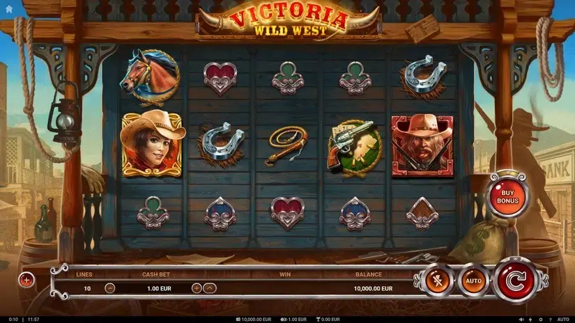 Victoria Wild West slot screenshot 