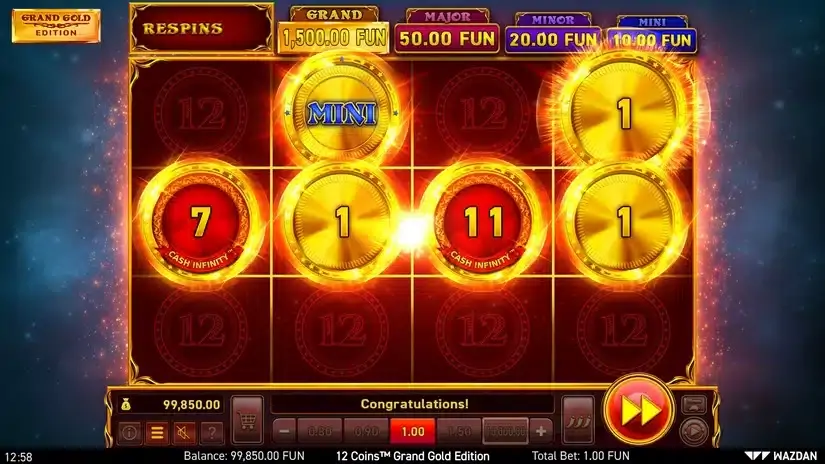 12 Coins™ Grand Gold Edition slot screenshot 4