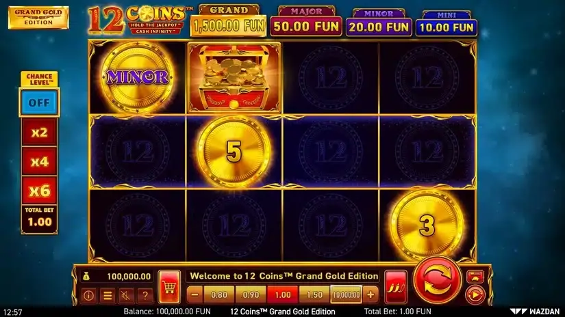 12 Coins™ Grand Gold Edition slot screenshot 1