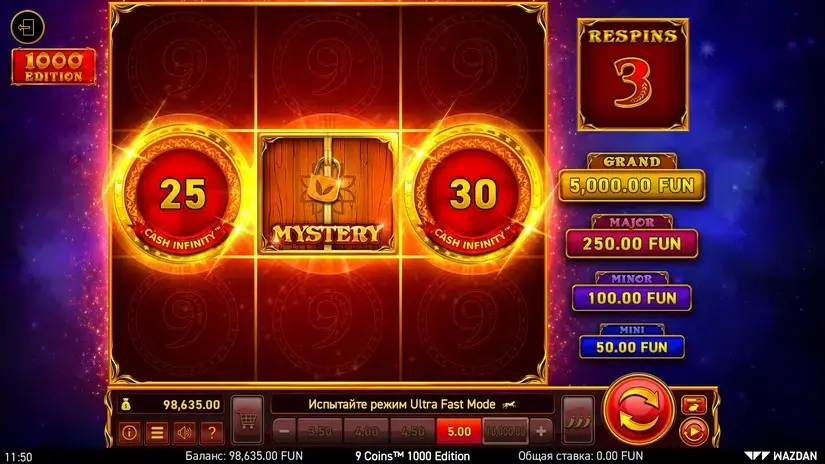 9 Coins™: 1000 Edition slot screenshot 4