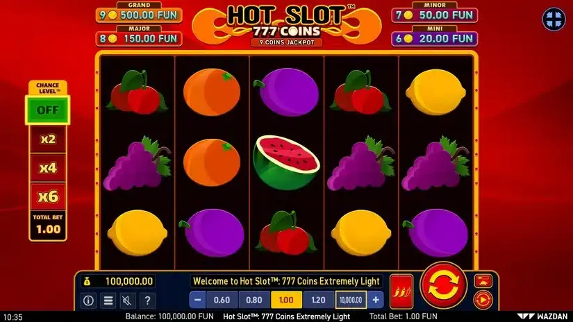 Hot Slot™: 777 Coins Extremely Light slot screenshot 1