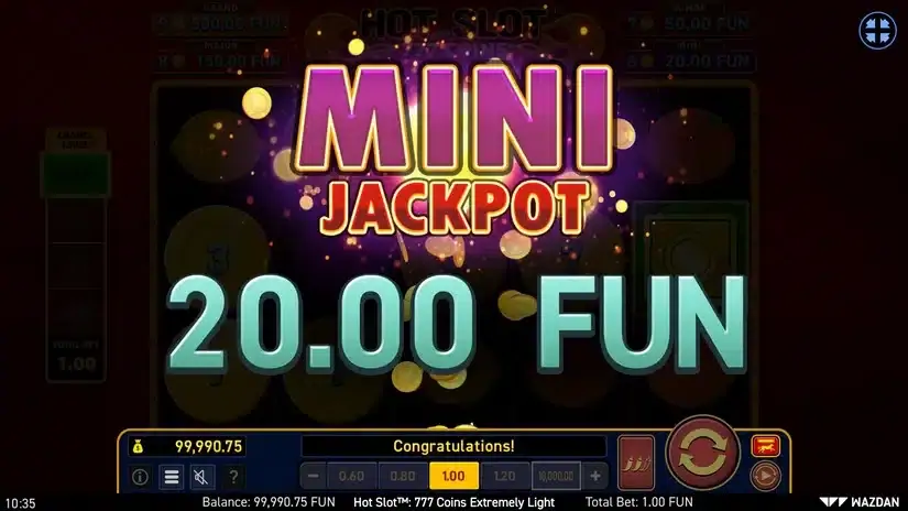 Hot Slot™: 777 Coins Extremely Light slot screenshot 3