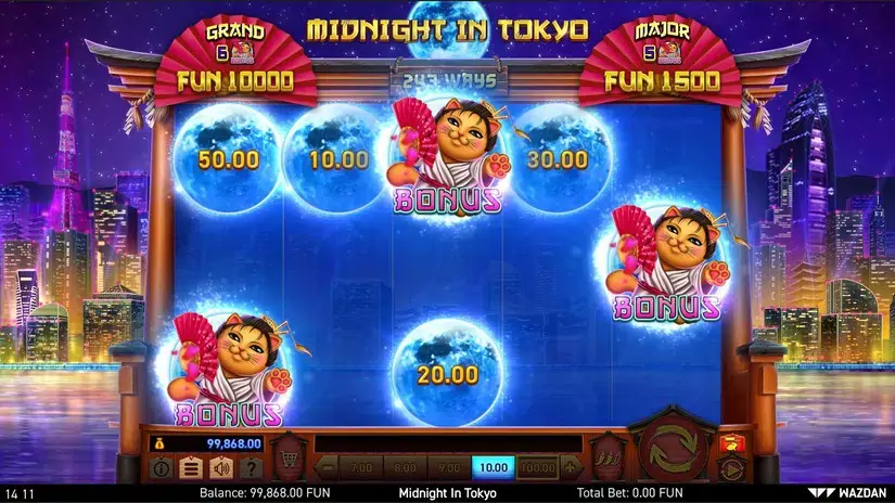 Midnight in Tokyo slot screenshot 3