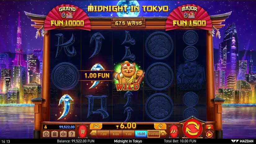 Midnight in Tokyo slot screenshot 2