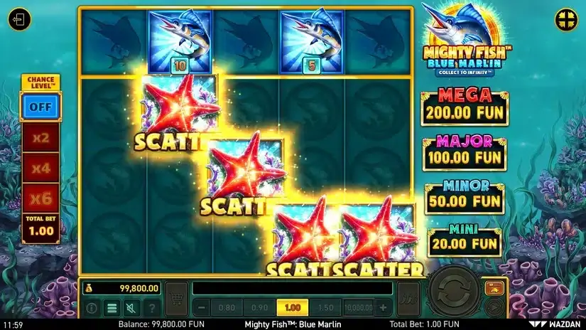 Mighty Fish™: Blue Marlin slot screenshot 2