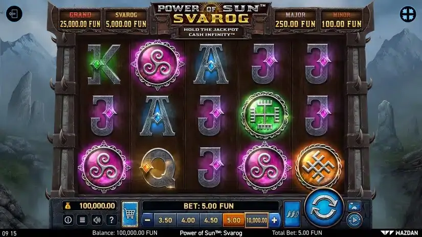 Power of Sun™: Svarog slot screenshot 1