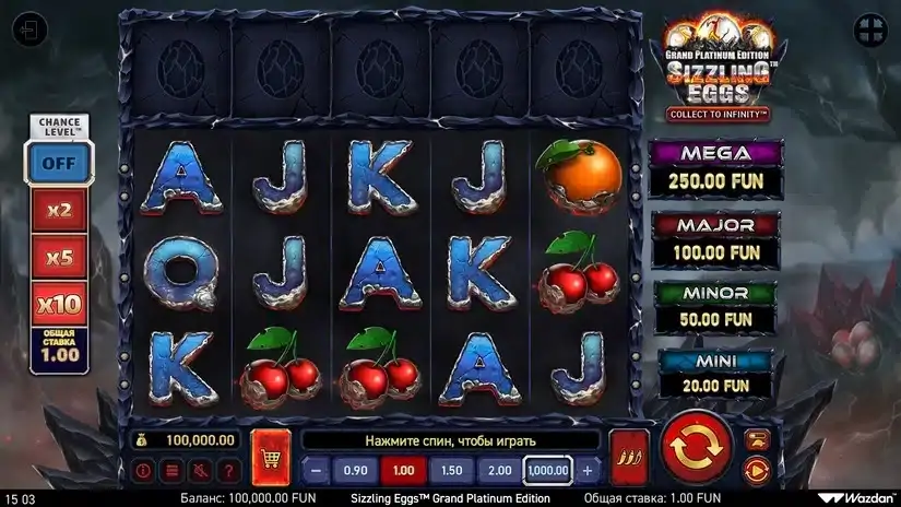Sizzling Eggs™ Grand Platinum Edition slot screenshot 