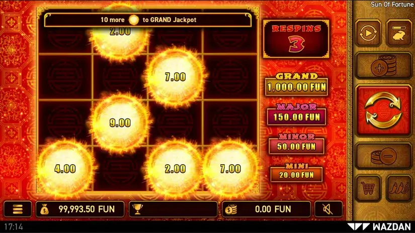 Sun of Fortune slot screenshot 3