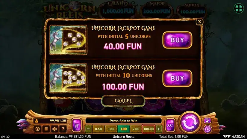 Unicorn Reels slot screenshot 3