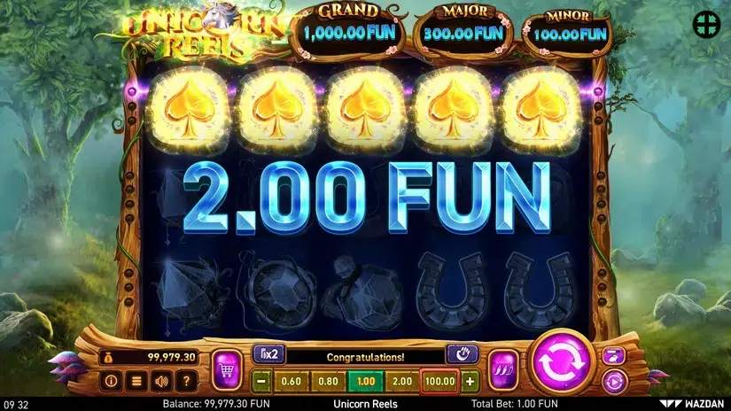 Unicorn Reels slot screenshot 2