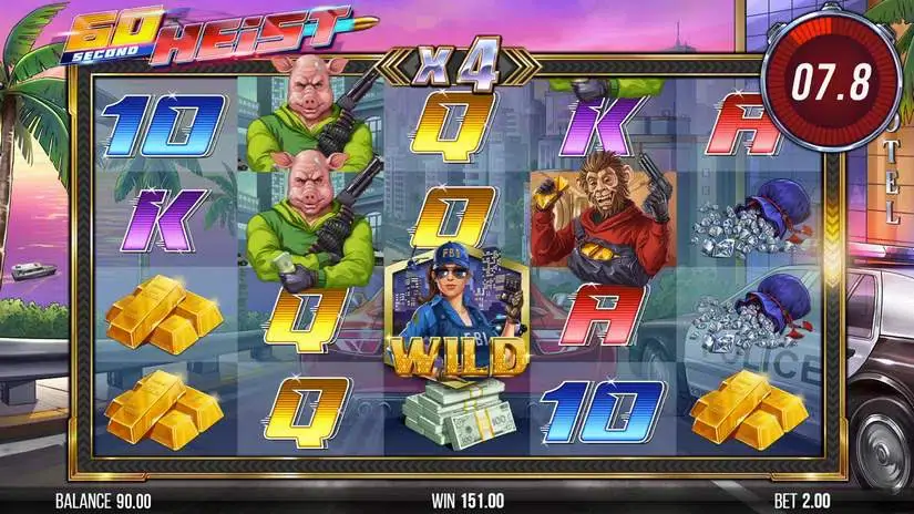 60 Second Heist slot screenshot 5