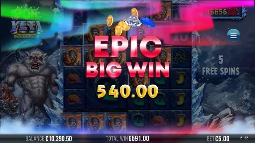 90K Yeti Gigablox slot screenshot 7