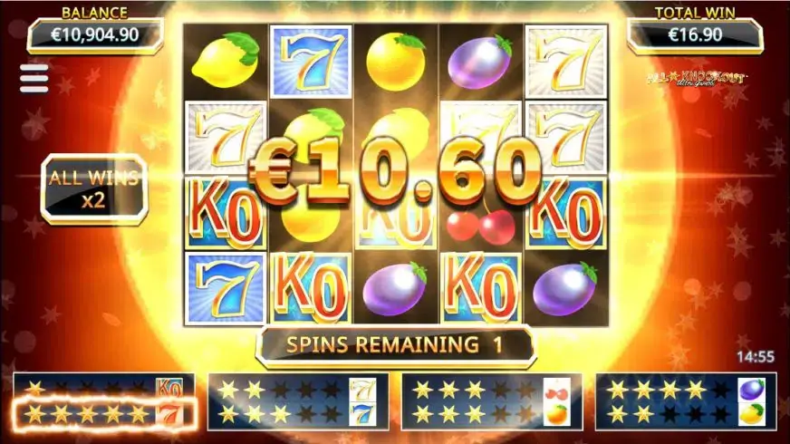 All Star Knockout Ultra Gamble slot screenshot 4