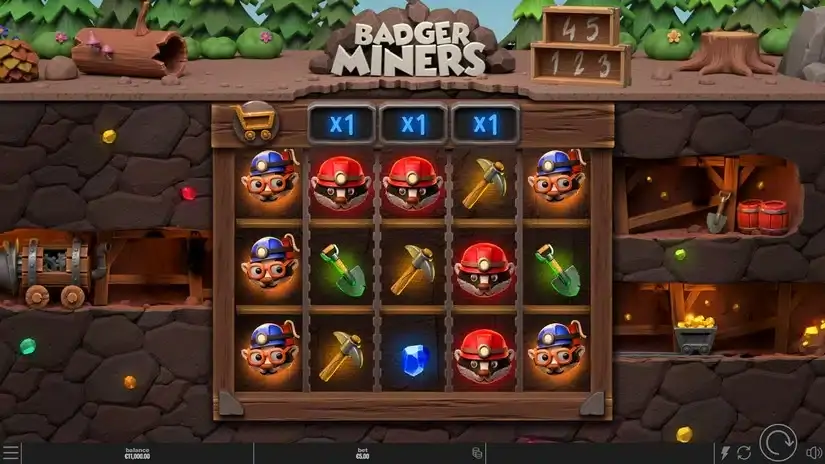 Badger Miners slot screenshot 