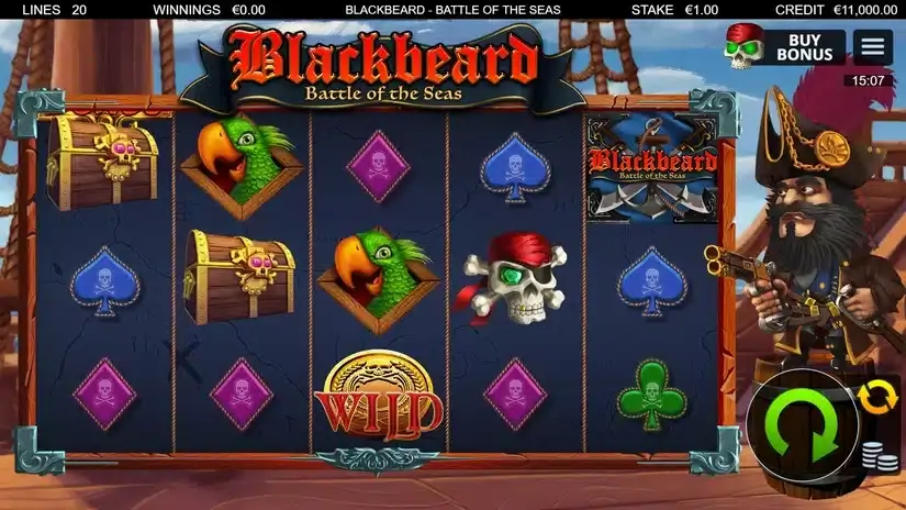 Blackbeard Battle Of The Seas slot screenshot 