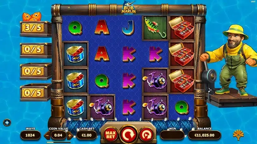 Bob Marlin Goes Deep slot screenshot 