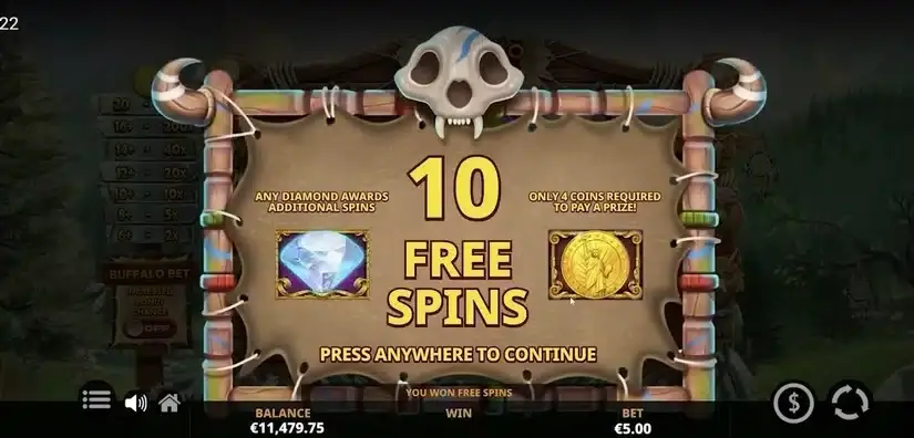 Buffalo Blox Gigablox slot screenshot 5