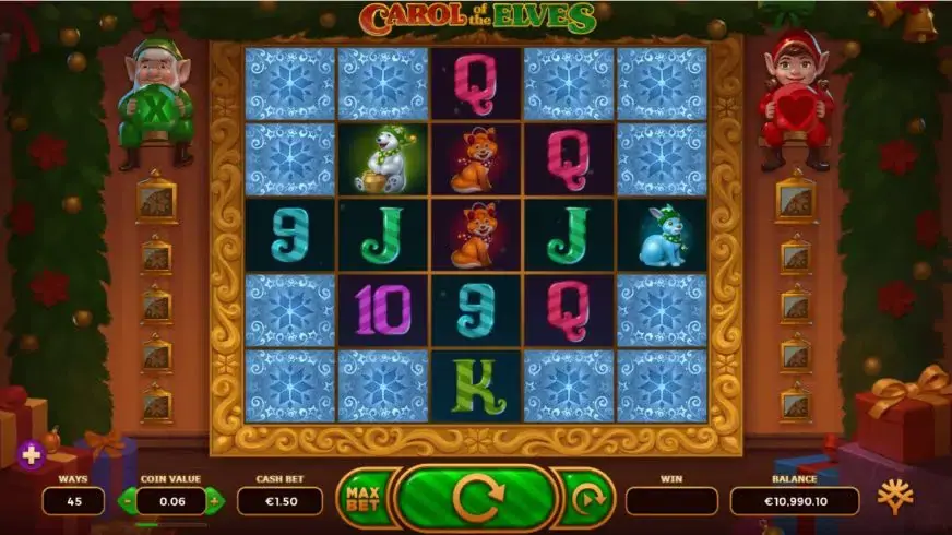 Carol of the Elves slot screenshot 1