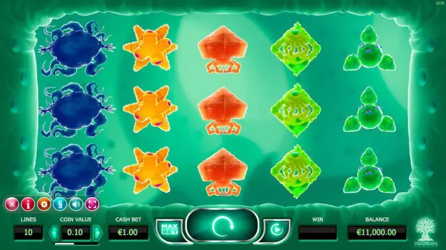 Cyrus the Virus slot screenshot 1