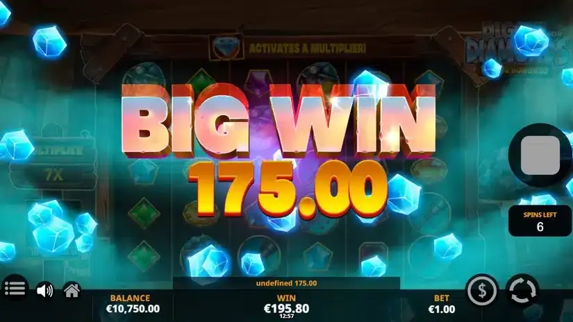 Diggin’ For Diamonds slot screenshot 