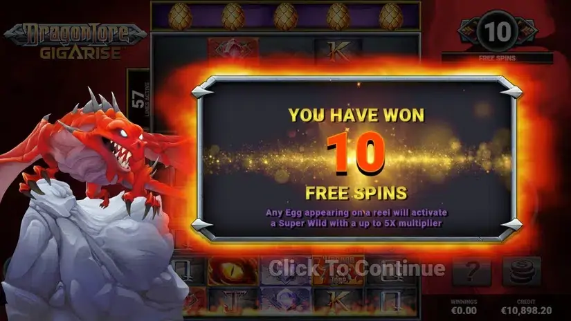 Dragon Lore Gigarise slot screenshot 4