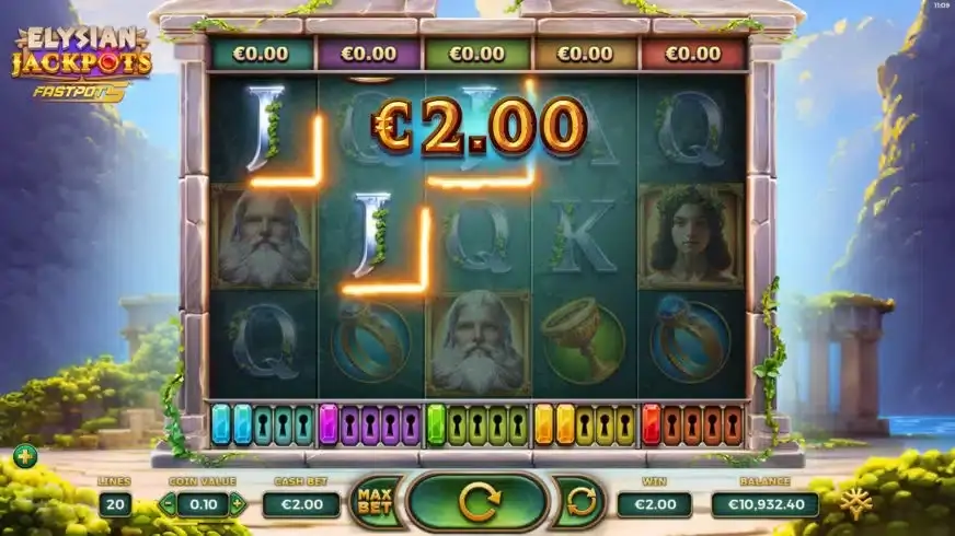 Elysian Jackpots slot screenshot 3