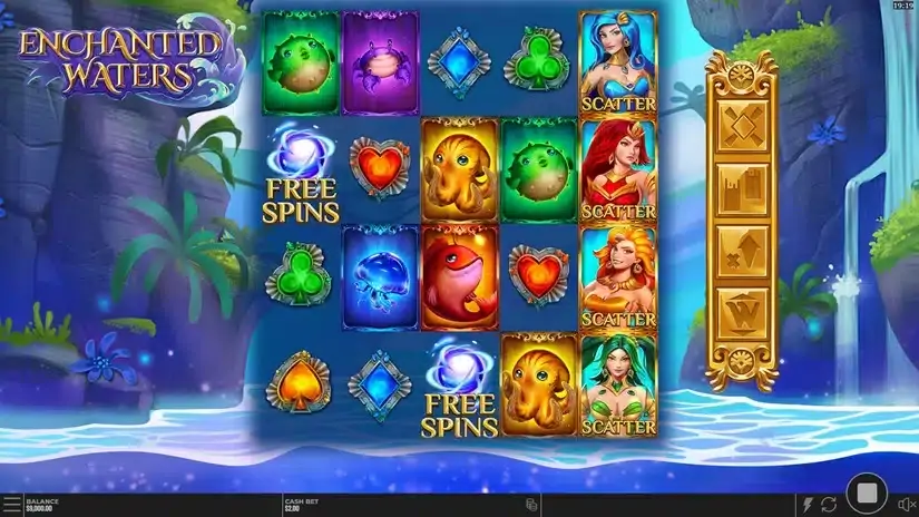 Enchanted Waters slot screenshot 2
