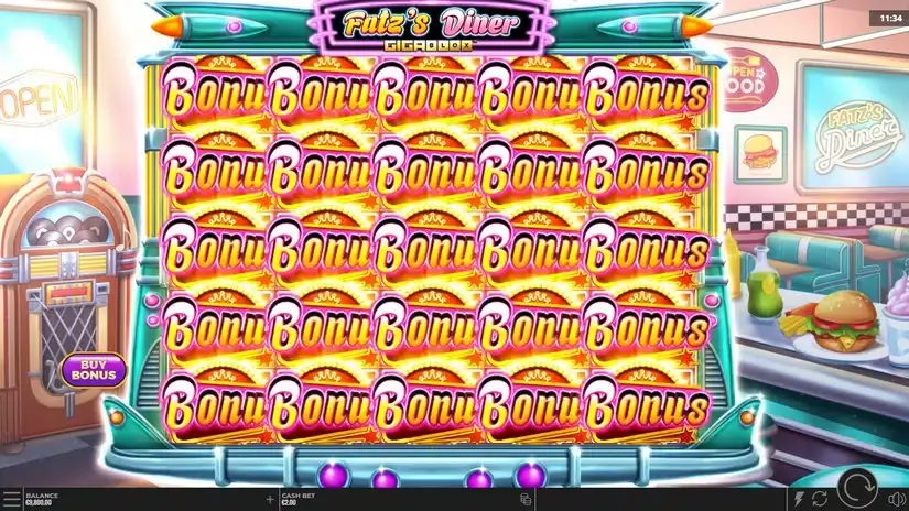 Fatz’s Diner slot screenshot 2